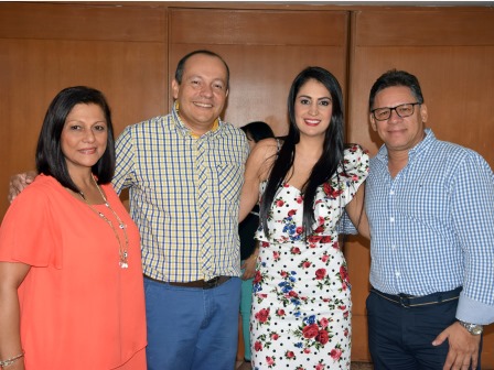 Elvira Estrada, José Luis Delgado, Kerly Paola Valencia y Juan Carlos Guzmán
